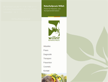 Tablet Screenshot of naturheilpraxis-willeit.de